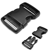 3pcs 1-1/2" Plastic Buckles for Strap Replacement, Quick Side Release Buckles Outdoor Camping Bac...
