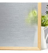 VELIMAX Static Window Clings Privacy Film Silk Textured Glass Tint Decorative Window Film Sticker...