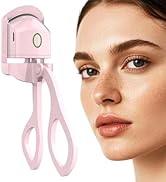 Heated Eyelash Curlers - Electric Eyelash Curler Quick Natural Curling for Long Lasting, USB Rech...