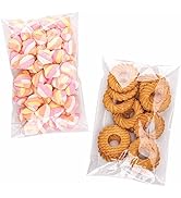 YunKo Self Sealing Cellophane Bags Clear Cookie Bags for Gift Giving Treat bags for Packaging Coo...
