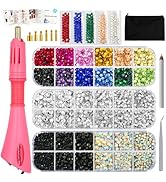 Hotfix Applicator Bedazzler Kit with Rhinestones 5200 Pcs, Hot Fix Bedazzling Kit Crystals Rhines...