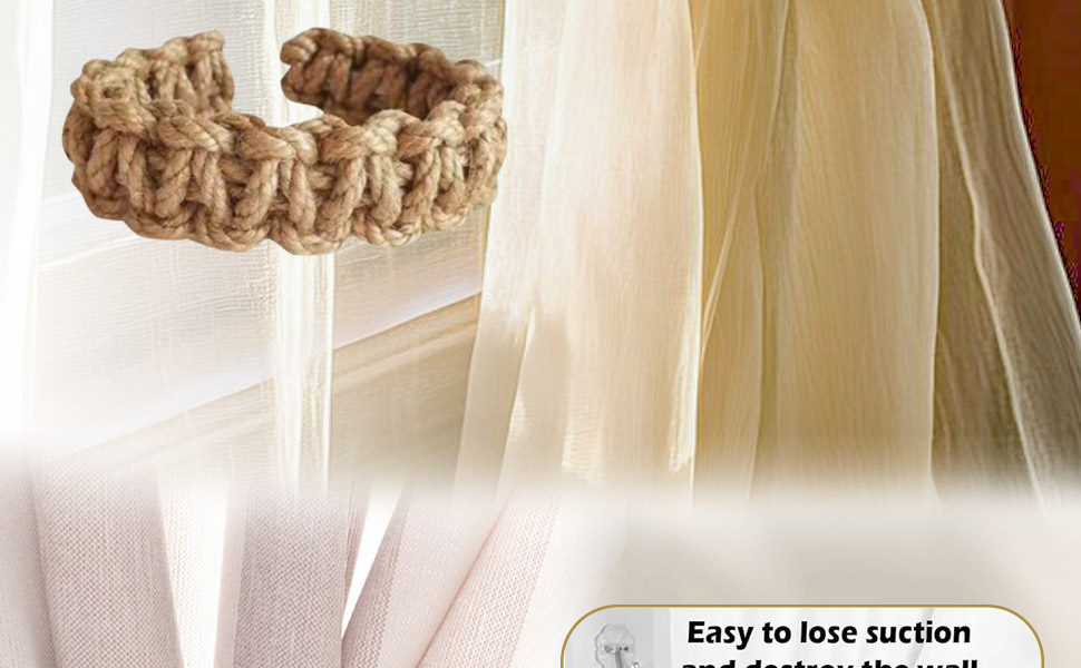 Curtain Ties For Sheer Curtains; Tie Back For Curtains ;Curtain Tiebacks Rope;Curtain Tie Backs Boho