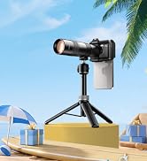 APEXEL 30X Telephoto Lens with Tripod – Professional Telephoto Camera Lens for iPhone, Samsung, P...