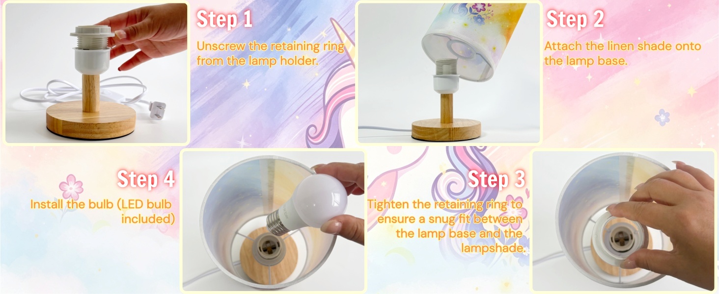 Kids' lamp easy to install