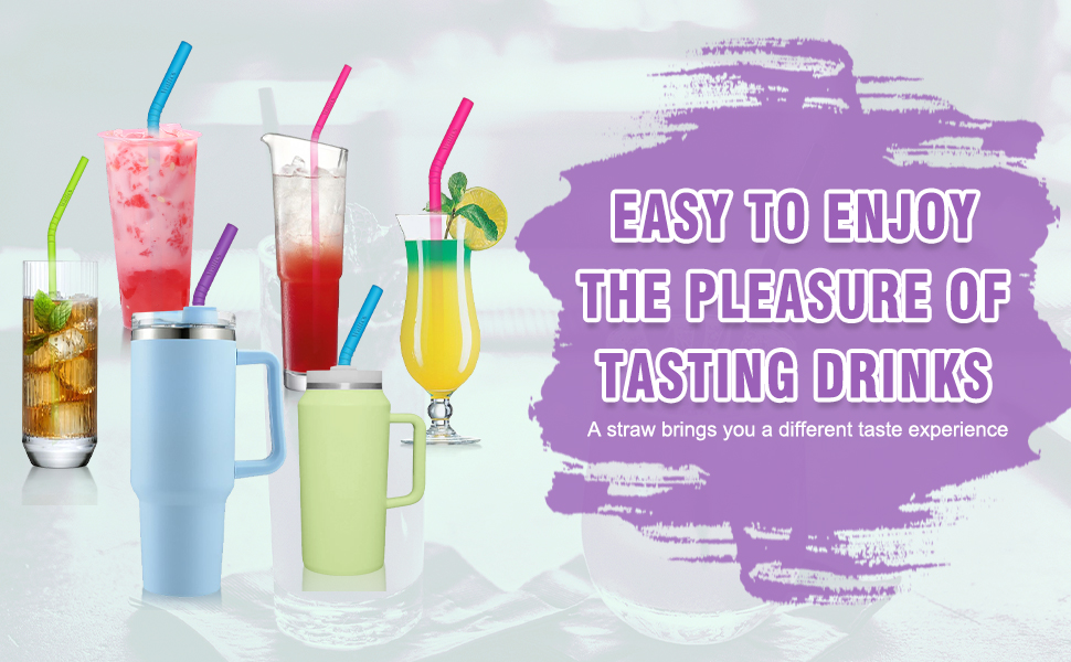silicone straws