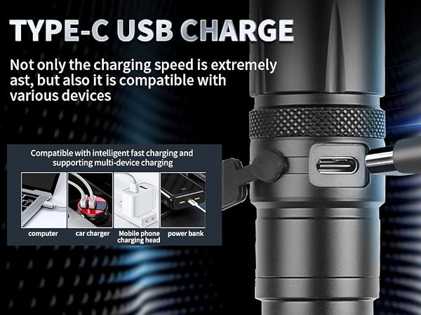 linternas led recargables de alta potencia; small bright flashlight; police flashlight