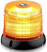 EYPINS Cordless LED Beacon Light Magnetic - 72 LED Amber Rooftop Flashing Light with Battery & Re...