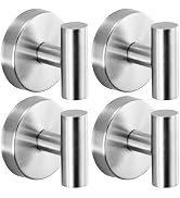 Fenas Suction Cup Hooks for Shower - Bathroom Reusable Hooks for Towels, Robes & Loofah - No-Dril...