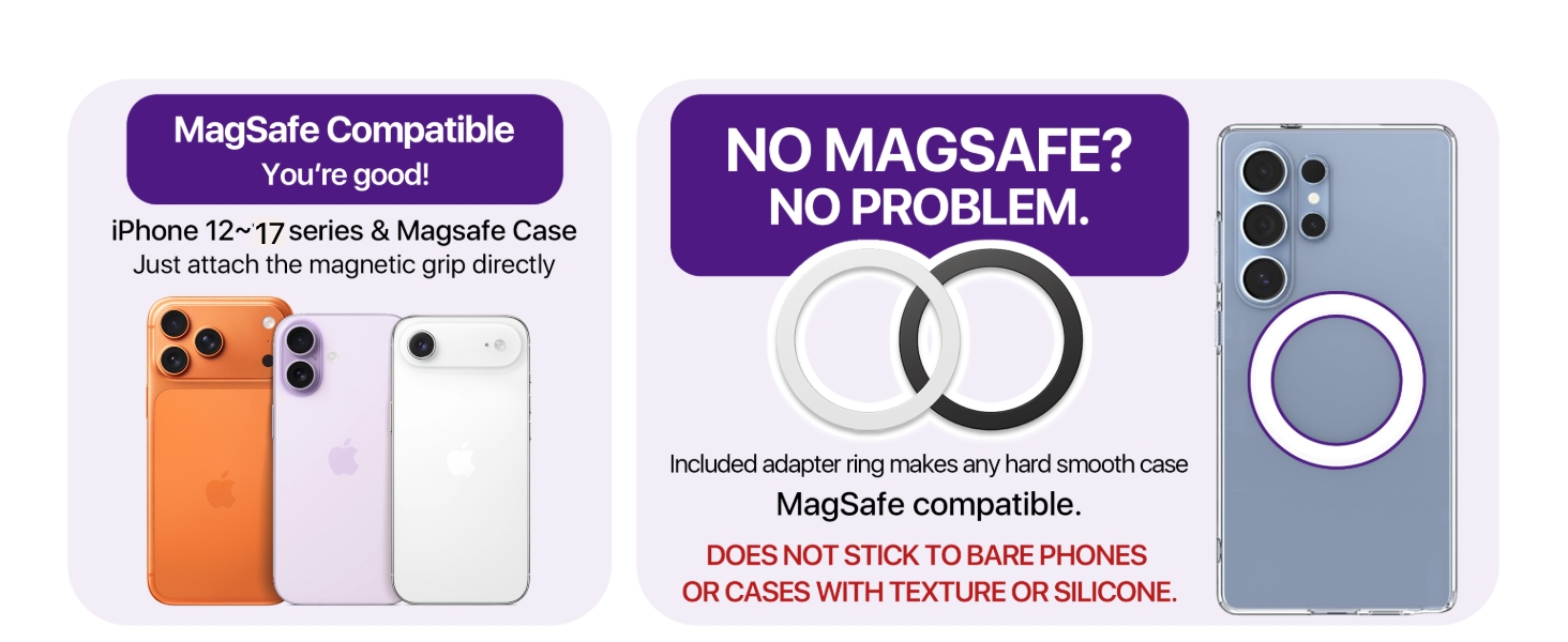 magsafe phone ring holder for iphone 17 16 15 14 13 12 pro max plus air