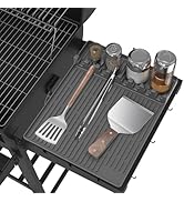 Silicone Griddle Tools Mat for Blackstone- Large Silicone Spatula Mat with Drip Pad - Griddle Mat...