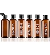 Wowang Travel Bottles for Toiletries 6 Pack 3.4oz Travel Size Containers TSA Approved Leak Proof ...