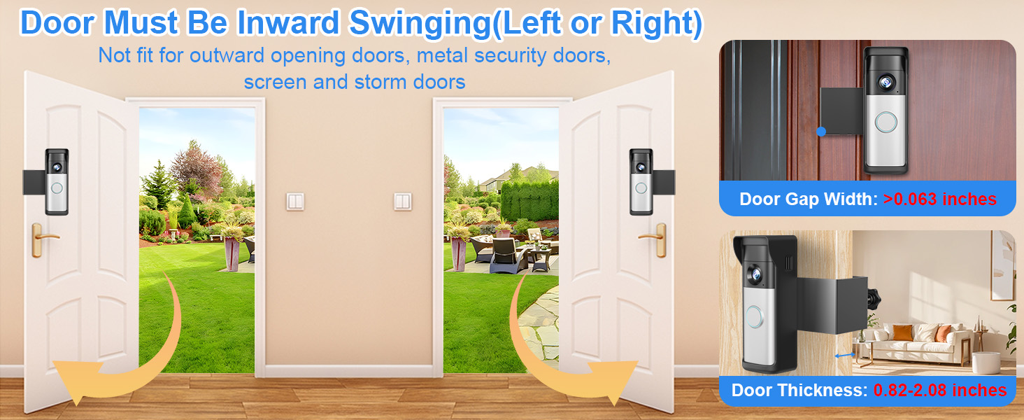 anti theft doorbell mount ring doorbell mount no drill adjustable doorbell mounting bracket holder