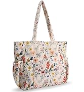 Personalized Corduroy Tote Bag for Women, Custom Embroidery Name Large Shoulder Handbags with Zipper