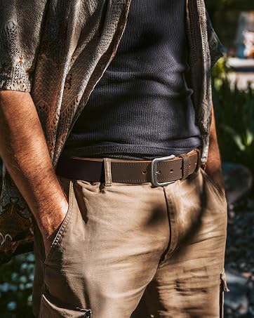 full grain leather belt for men