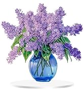Eiflow Tabletop Special Diamond Art Kit Vase Flower, Stand Up Diamonds Painting Kit for Adults Pu...