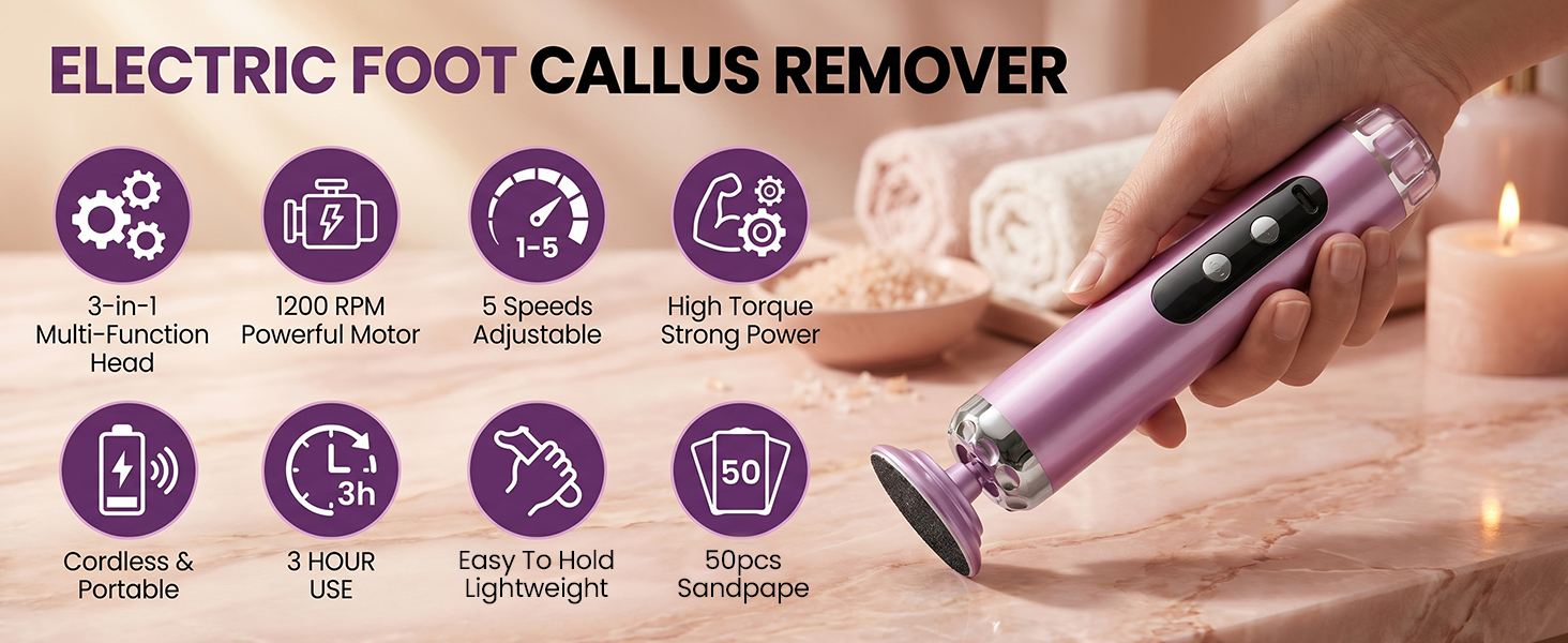 ELECTRIC FOOT CALLUS REMOVER