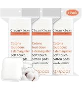 Large Cotton Pads for Face 300 Count, Makeup Remover Pads for Sensitive Skin Soft & Lint-Free Ult...