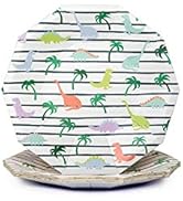 Coterie Dinosaur Paper Plates (Set of 10 small plates) - Dino plates for Kids Birthday, Dino Part...