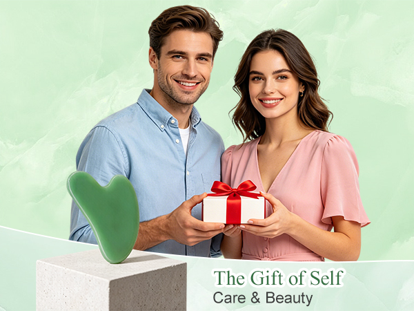 Relaxation and Reduce Wrinkles Puffiness Skin Care Tools, Self Care Gift for Men Women - Green