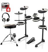 Donner DED-80 Electric Drum Kit with 4 Quiet Mesh Pads, 180+ Sounds, 30 Demo Songs, 10" Cymbals, ...