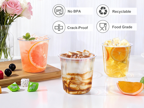 Clear Plastic Cups Disposable Wine Cups