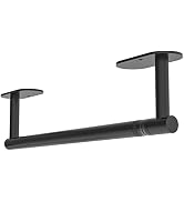 WZRUA Matte Black Paper Towel Holder Under Cabinet, Self Adhesive Paper Towel Holder or Wall Moun...