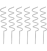 Zerodeko 6pcs Plant Support Stakes Spiral Tomato Cages Climbing Plant Stake Tower Metal Garden Pl...