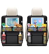 Kick Mats Back Seat Protector, 2Pack Waterproof Oxford Seat Back Protector, Car Seat Back Protect...