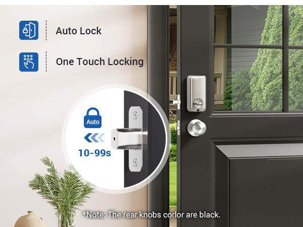 keypad door lock with handle Convenient Auto-lock and one-touch lock