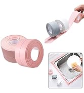 2 Roll Caulk Strip Tape, Self-Adhesive Waterproof Caulking Sealing Tape for Kitchen Countertop Si...