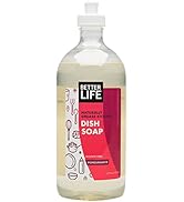 Better Life Sulfate Free Dish Soap, Tough On Grease & Gentle On Hands, Currant and Citrus, 22 Oz