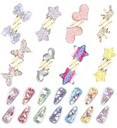 CWJCYTNSN 30 PCS Hair Clips for Baby Girls Sparkly Hair Accessories for Toddler Girls Cute Glitte...