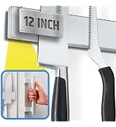 Fridge Applicable Stainless Steel Magnetic Knife Holder with Anti-Slide Upgrade - 12 Inch Profess...