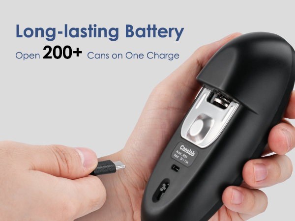 Open 200+ Cans Per 1.5-Hour Fast USB Charge. Unlock the power of the corded one, now cord free.