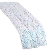 HOBBIESAY 2 Yards(1.83m) Sequin Iridescent Table Runner 15.75 Inch Sequin Tulle Fabric Lavender B...