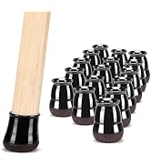 NETRIDDLE 16 PCS Chair Leg Floor Protectors for Hardwood Floors, Furniture Feet Silicone Covers &...
