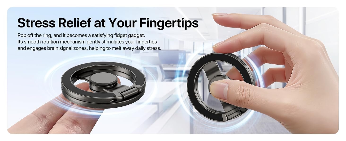 phone holder stand grip ring magnetic mag safe golf cart phone holder adhd gifts stress anxiety