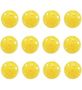 12-Pack Airflow Hollow Plastic Practice Golf Balls, Limited Flight Plastic Golf Training Balls fo...