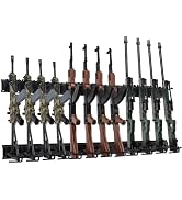Mutak Gun Rack Wall Mount, Indoor Metal Gun Rack, Adjustable Rifle Storage Holder with Soft Paddi...