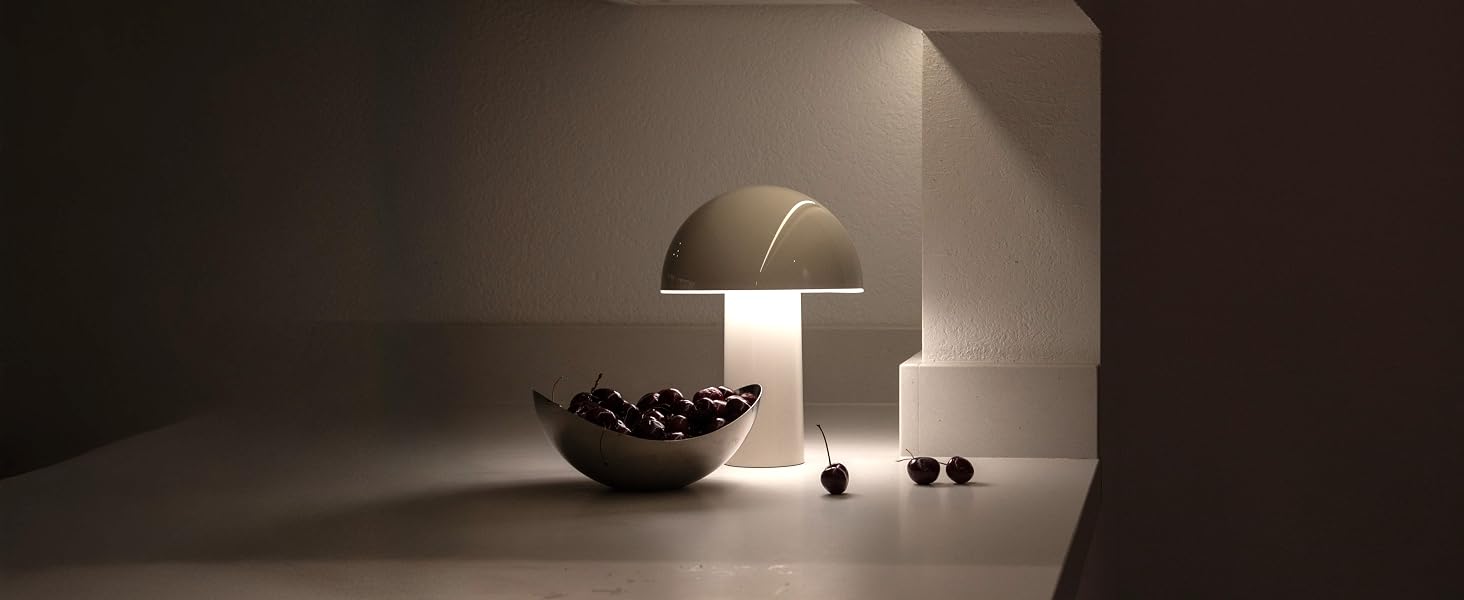 portobello portable rechargeable lamp light durable cute mushroom plastic bright camping outdoor