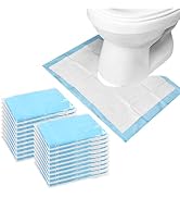 25 Pack Disposable Toilet Mats, 23.6