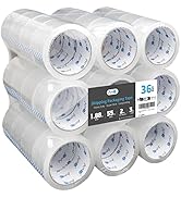 Art3d 36 Rolls Carton Sealing Tape Heavy Duty, 1.88" x 55 yds, 2 mil Thick