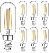 E12 Edison LED Light Bulbs 40 Watt Equivalent Candelabra, Dimmable 2700K Warm White T6 Clear LED ...