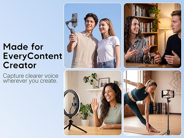 Made for Every Content Creator Capture clearer voice wherever you create.