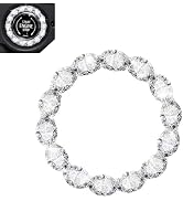 YAWUROU Bling Car Start Button Cover, Shiny Gem Ignition Knob Ring Decor Sticker, Self-Adhesive S...