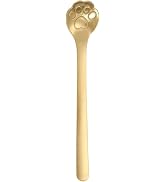 Golden Cat Paw Coffee Spoons, Cute Cat Paw/Dog Paw Stainless Steel Teaspoon Sugar Ice Cream Cake ...
