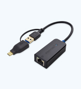 USB C to 2.5 Gigabit Ethernet Adapter, USB to 2.5 Gigabit Ethernet Adapter
