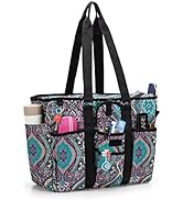 LoDrid Teacher Bag with Bottom Padded Pad, Large Teacher Organizer Tote Bag for Work, Teacher Uti...