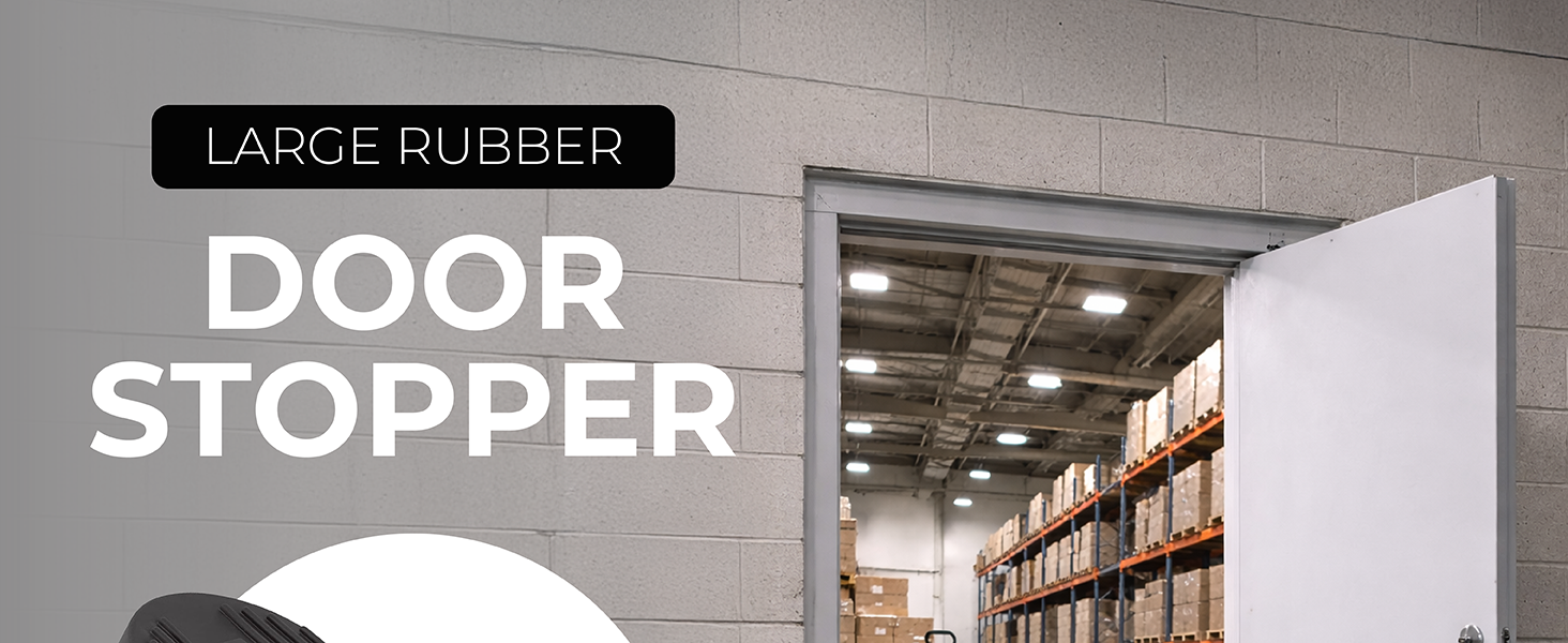 large rubber, door stopperh
