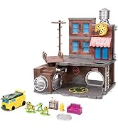 Teenage Mutant Ninja Turtles Turtle Lair Nano Scene w/ 1.65" Die-Cast Collectible Figures, Toys f...